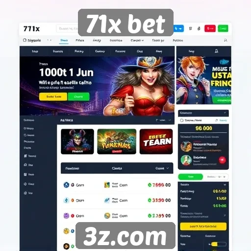 Análise da interface do usuário do site 71x bet
